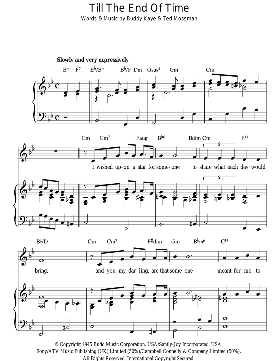Till The End Of Time Guitar scores gallery preview page 1