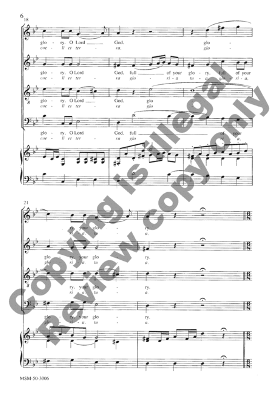 Holy, Holy, Holy Holy, Holy, Holy 4-Part scores gallery preview page 14