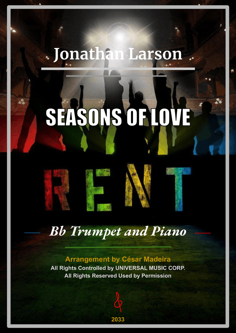 Seasons Of Love B-Flat Trumpet scores gallery preview page 1