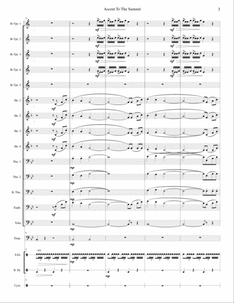 Ascent to the Summit Brass Ensemble scores gallery preview page 4