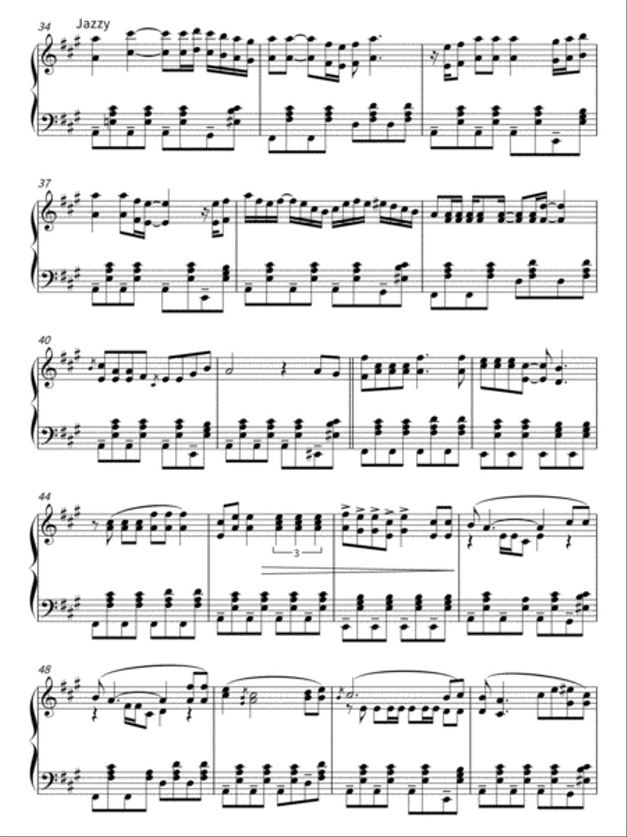 Merry Christmas Everyone Piano Solo scores gallery preview page 3