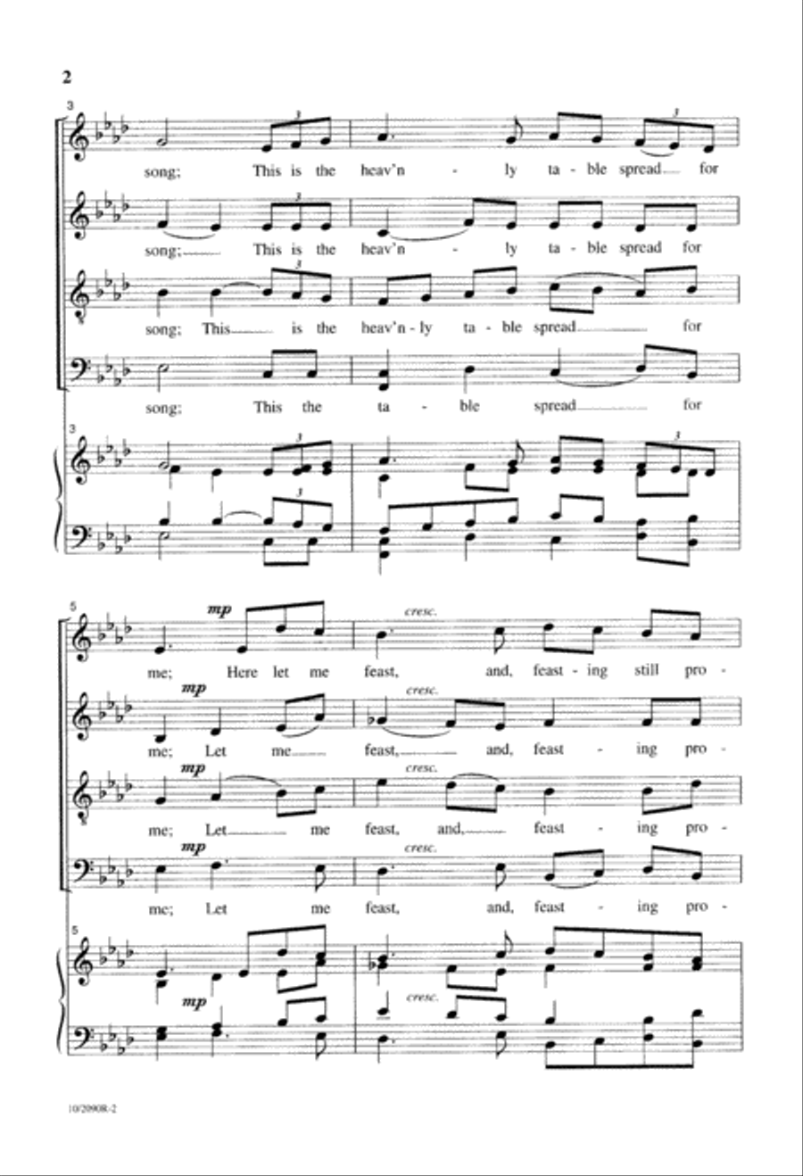 The Hour of Banquet and Song Divisi scores gallery preview page 2