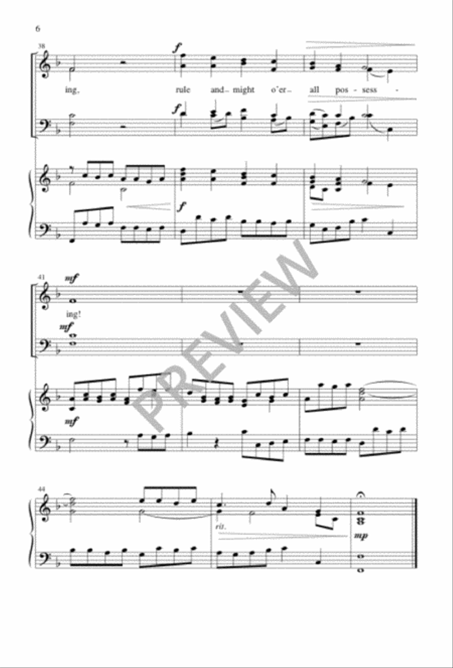 O Morning Star, How Fair and Bright 4-Part scores gallery preview page 6
