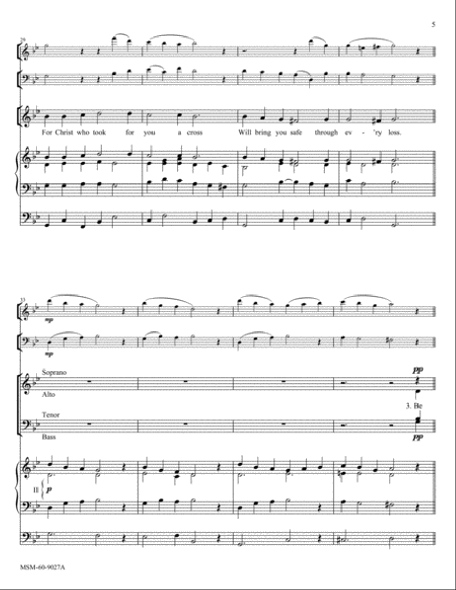 If You But Trust in God to Guide You Choir scores gallery preview page 4