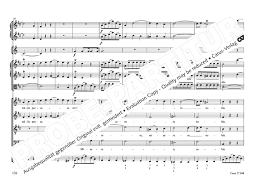 Messa per il Santissimo Natale 4-Part scores gallery preview page 127