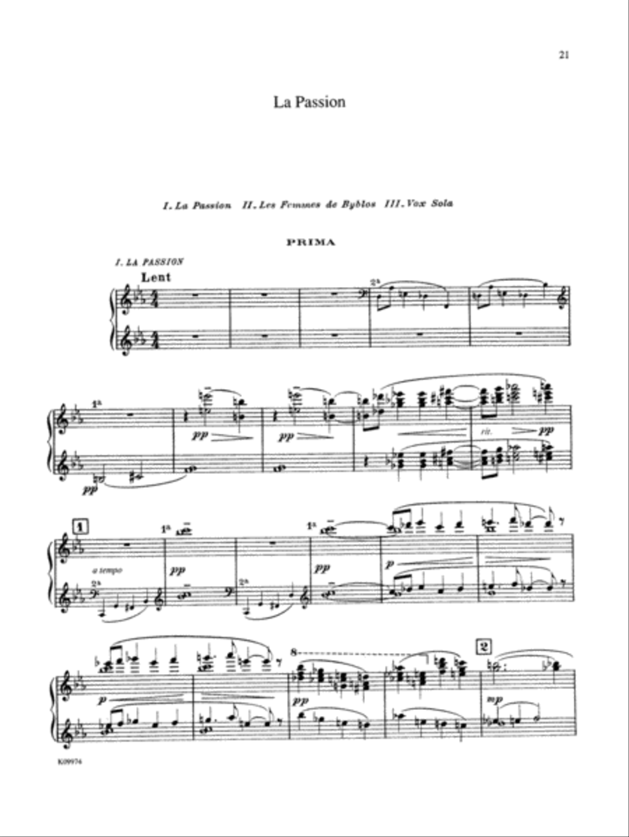 Debussy: Le Martyre de Saint Sébastien (Transcr. Roques) Piano Duet scores gallery preview page 2