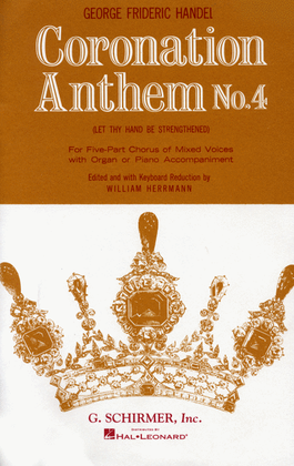 Book cover for Coronation Anthem No. 4: Let Thy Hand Be Strengthened