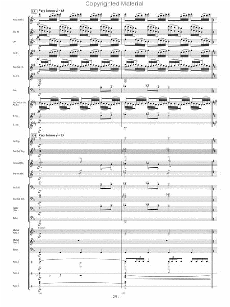 In Pursuit of Troy Concert Band - Sheet Music page 27