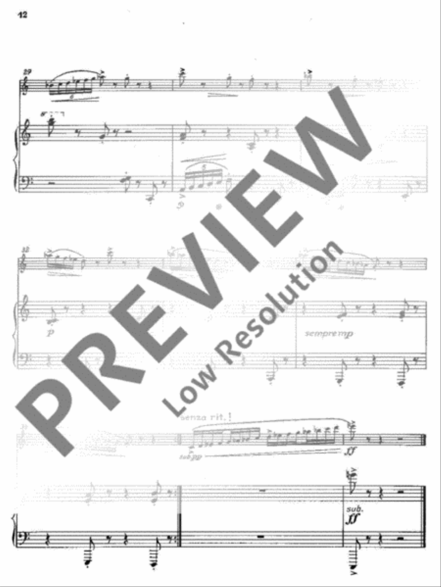 Three Pieces Three Pieces A Clarinet scores gallery preview page 13