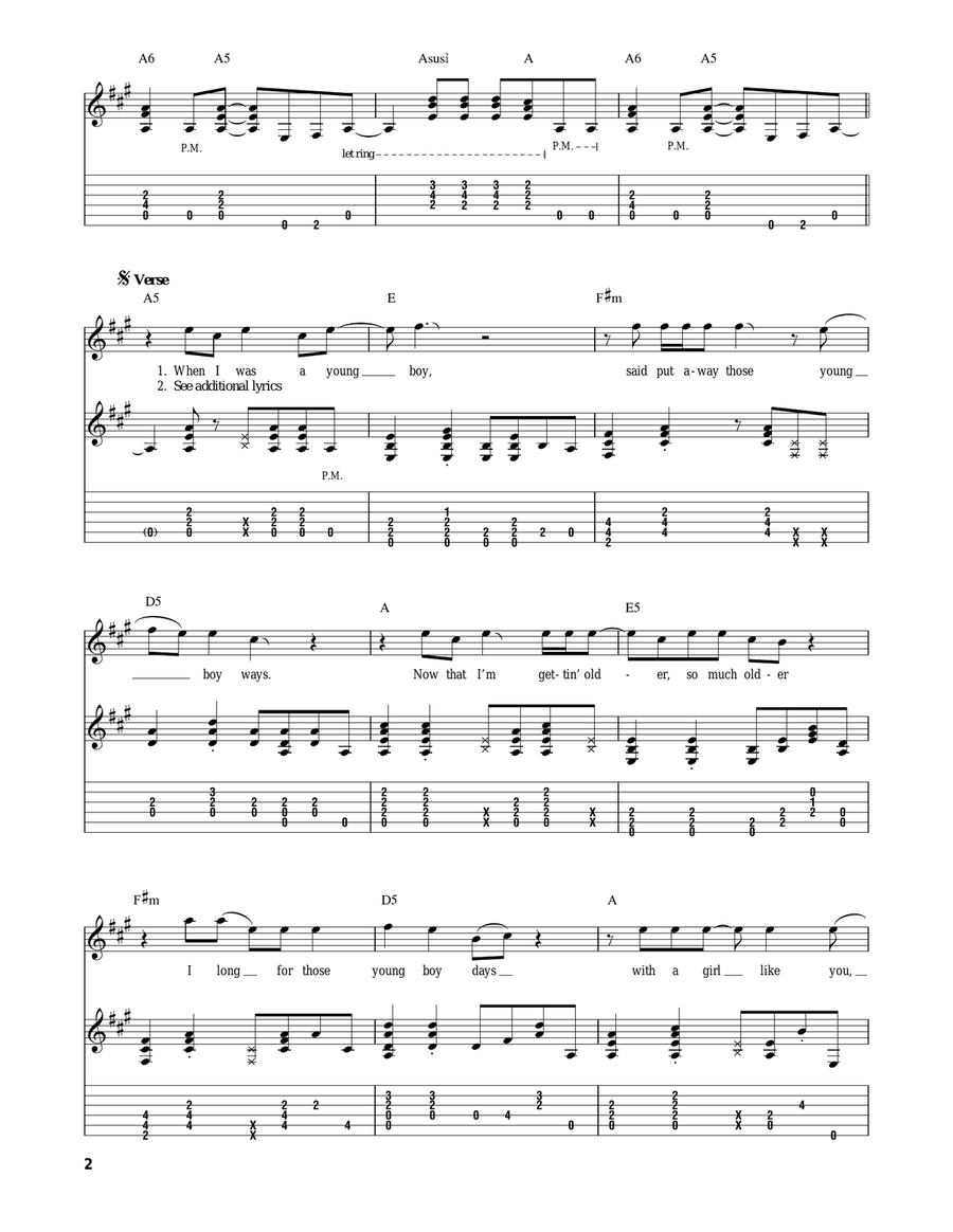 Hurts So Good Acoustic Guitar scores gallery preview page 2