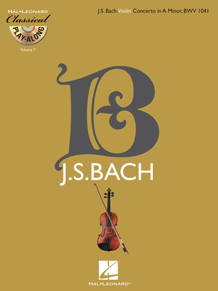 Book cover for Violin Concerto in A Minor, BWV 1041