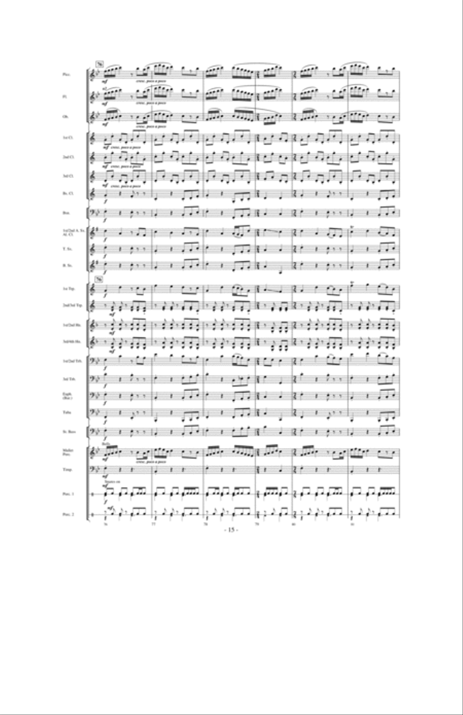 Moonscape Concert Band scores gallery preview page 14
