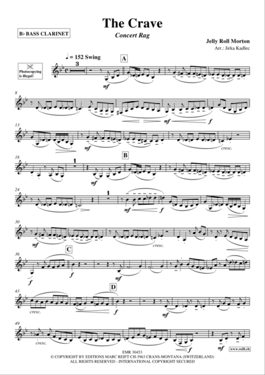 The Crave Bass Clarinet scores gallery preview page 2