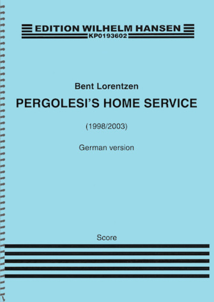 Pergolesi's Home Service (1998/2003) Voice scores gallery preview page 1
