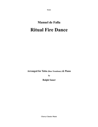 Book cover for Ritual Fire Dance for Tuba or Bass Trombone & Piano