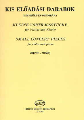 Book cover for Kleine Vortragsstücke