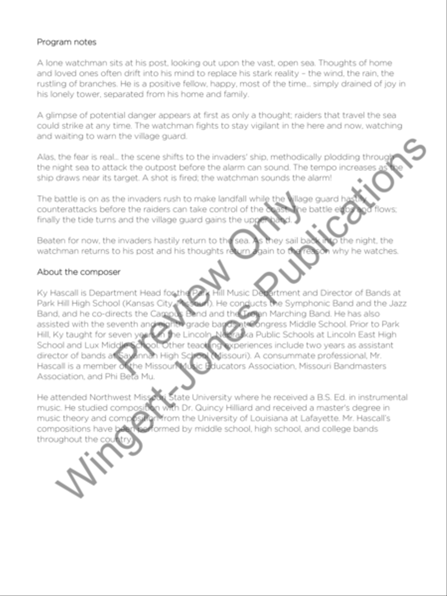 Outpost Concert Band scores gallery preview page 3
