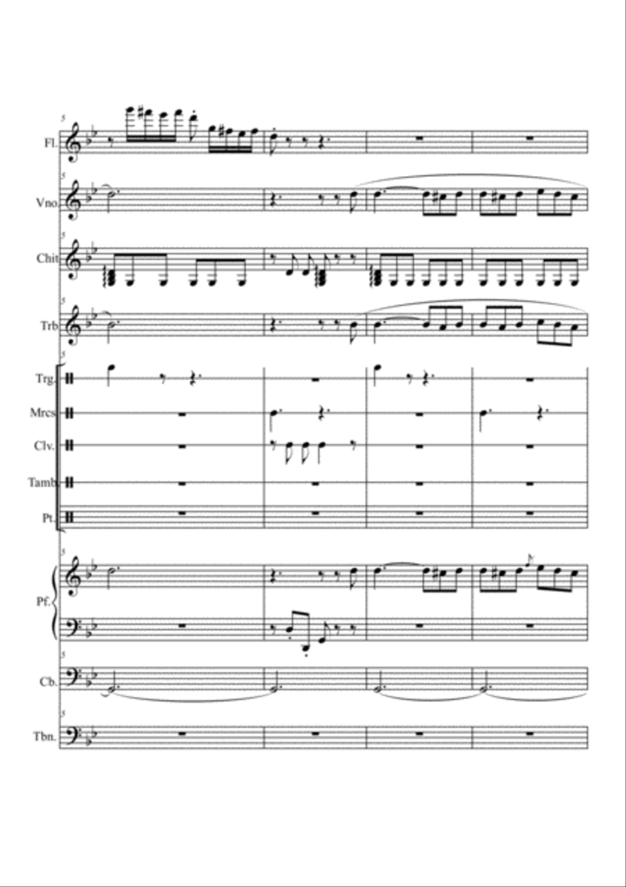 Carmen-Habanera by orchestra Large Ensemble scores gallery preview page 2