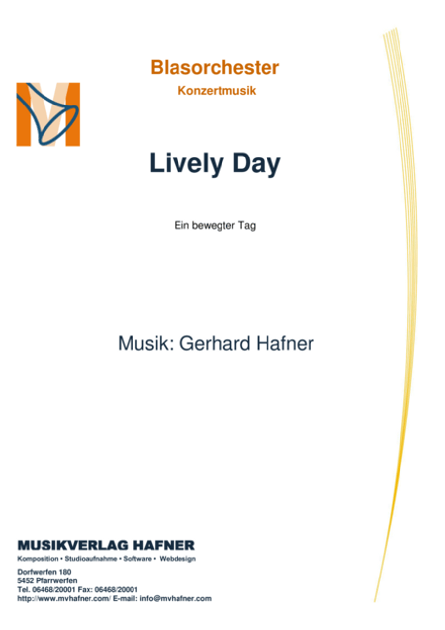 Lively Day - An emotional day Marching Band scores gallery preview page 1