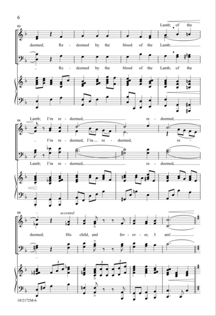 Redeemed 4-Part scores gallery preview page 6