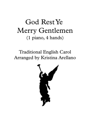 Book cover for God Rest Ye Merry, Gentlemen Piano Duet (1 piano, 4 hands)