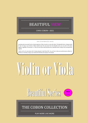 No.6 Beautiful View (Violin or Viola)