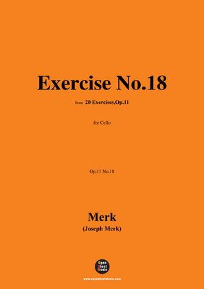 Merk-Exercise No.18,Op.11 No.18,from '20 Exercises,Op.11',for Cello