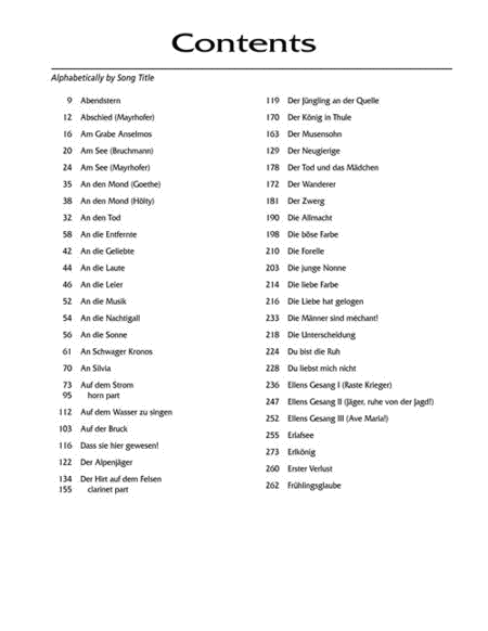 100 Songs by Franz Schubert High Voice - Sheet Music
