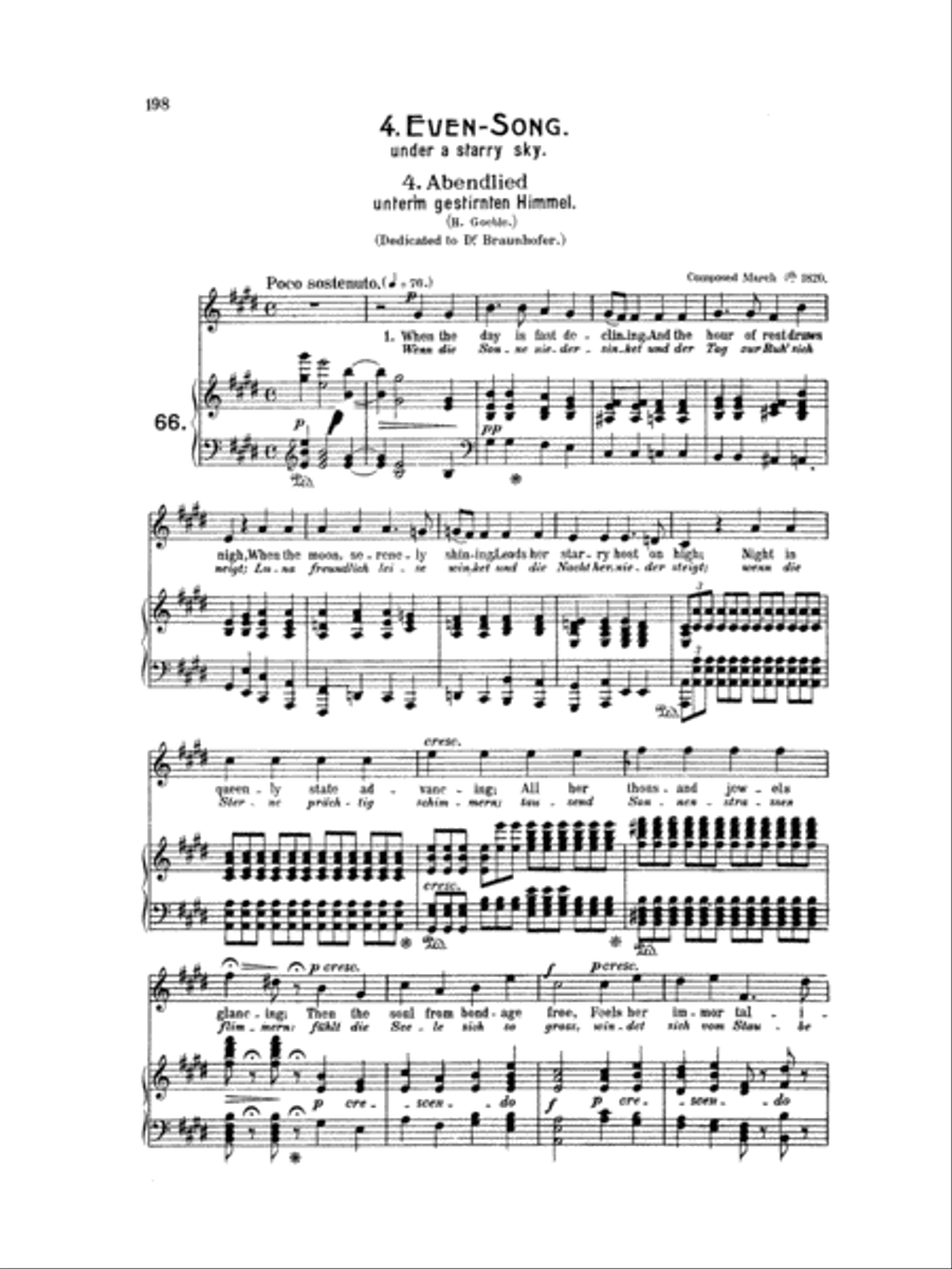 Beethoven: Songs (Complete)-- 66 songs, mostly for Medium Voice (German/English) Medium Voice scores gallery preview page 1