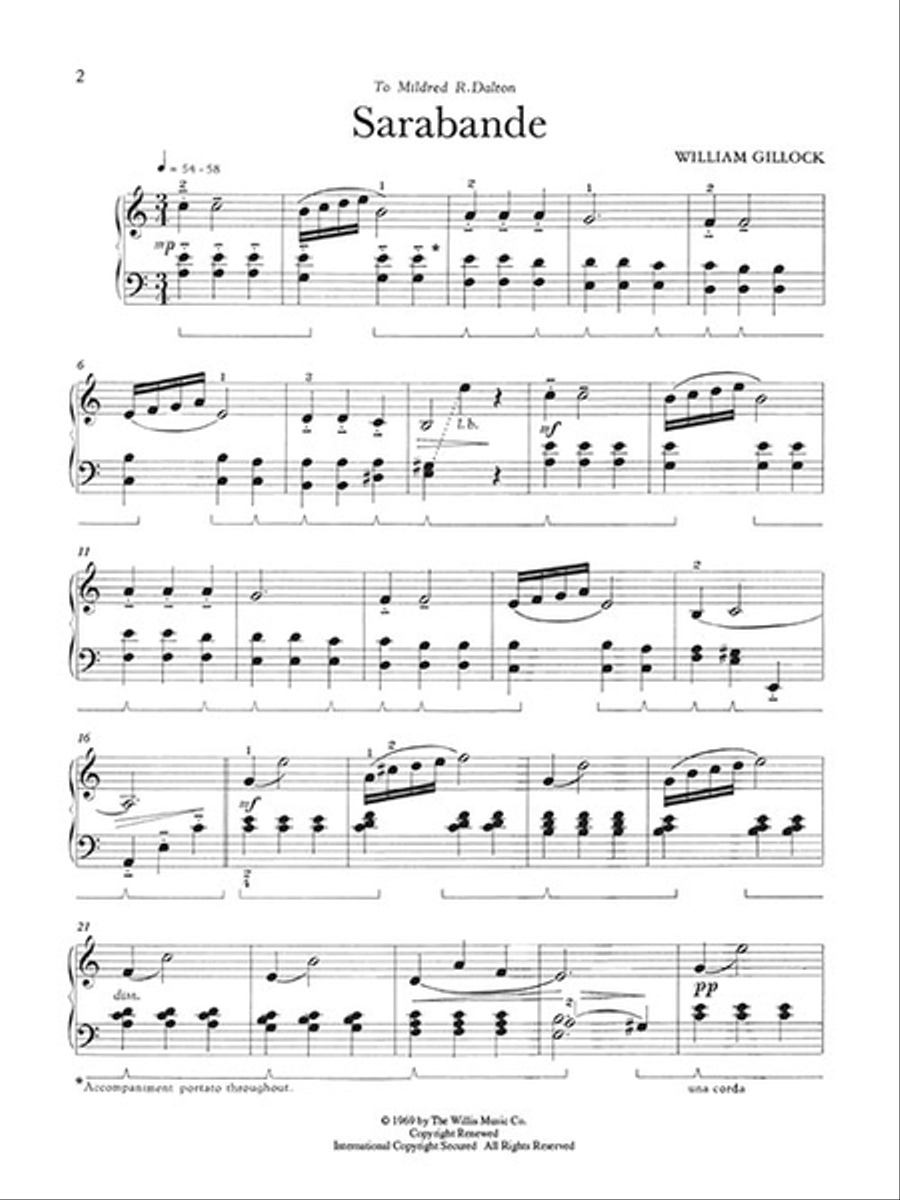 Sarabande Sarabande Piano scores gallery preview page 2