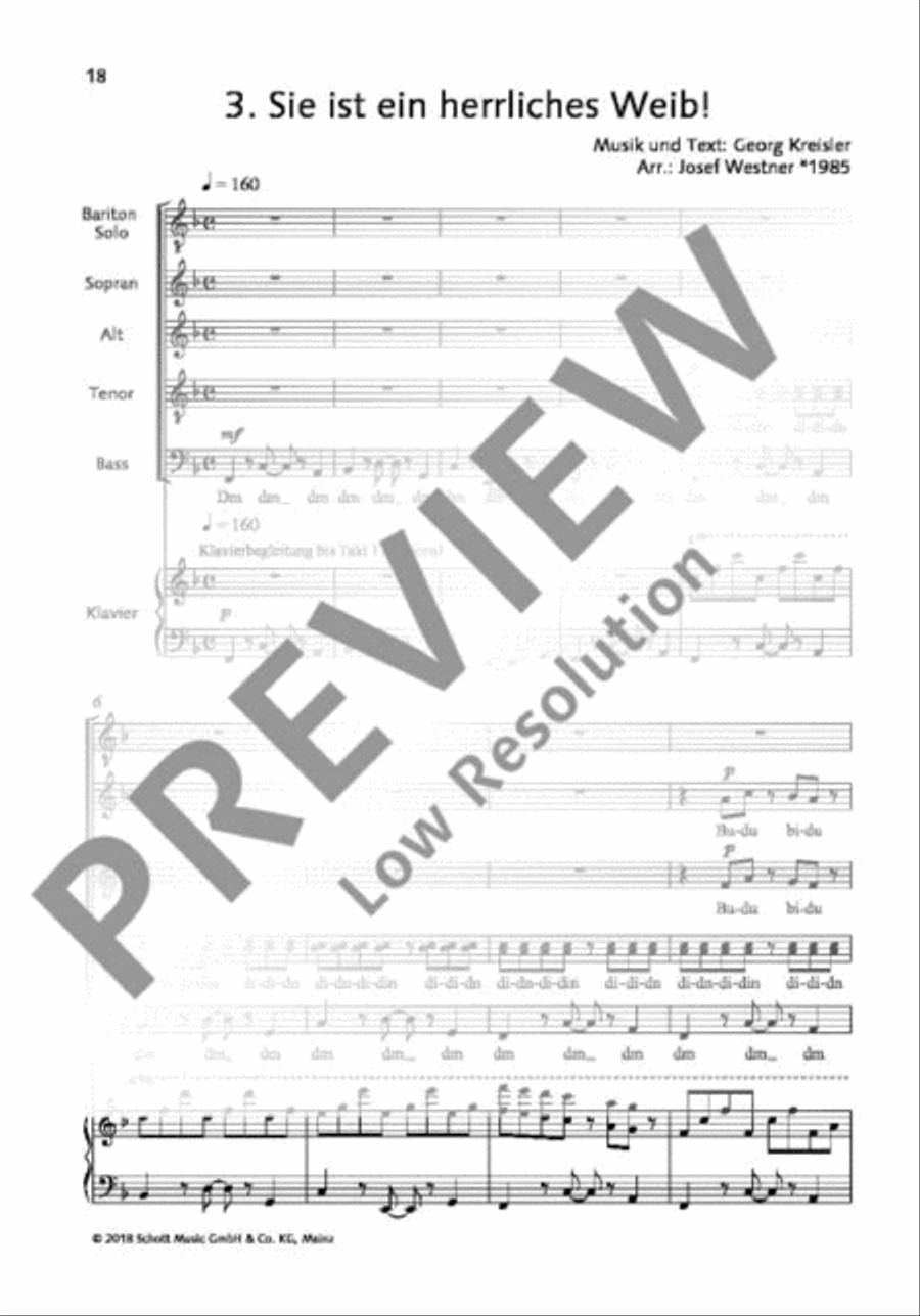 Georg Kreisler 4-Part scores gallery preview page 19