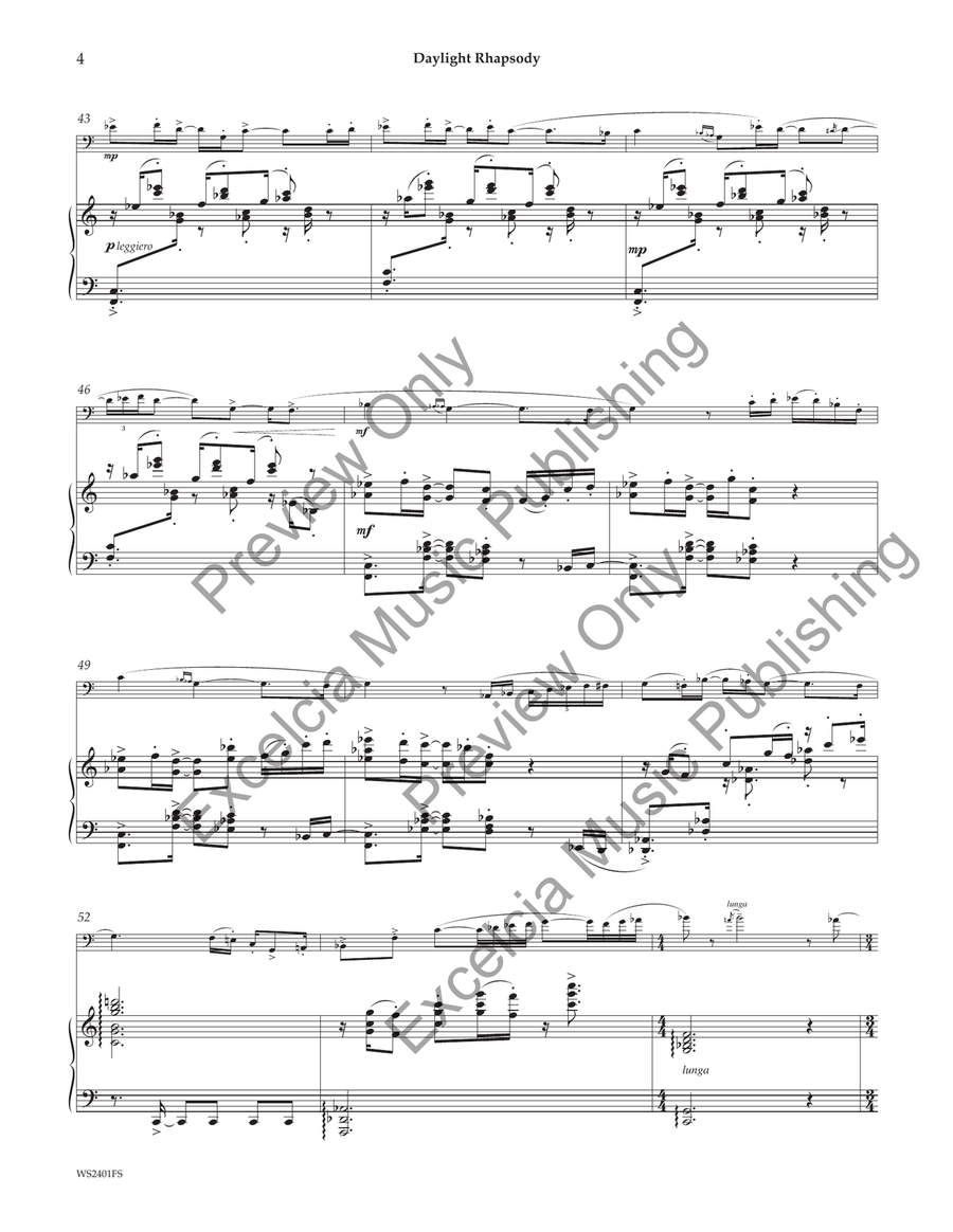 Daylight Rhapsody Piano Accompaniment scores gallery preview page 5