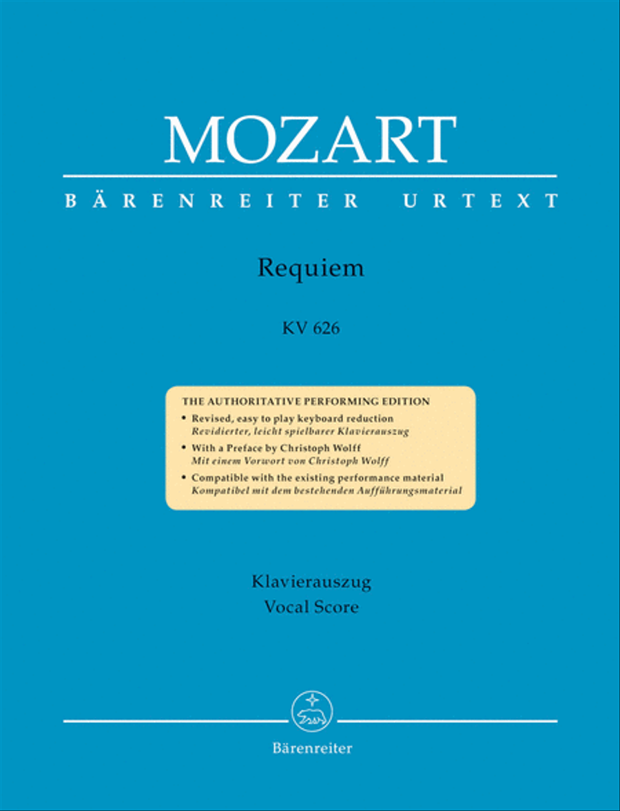 Requiem KV 626 4-Part scores gallery preview page 1