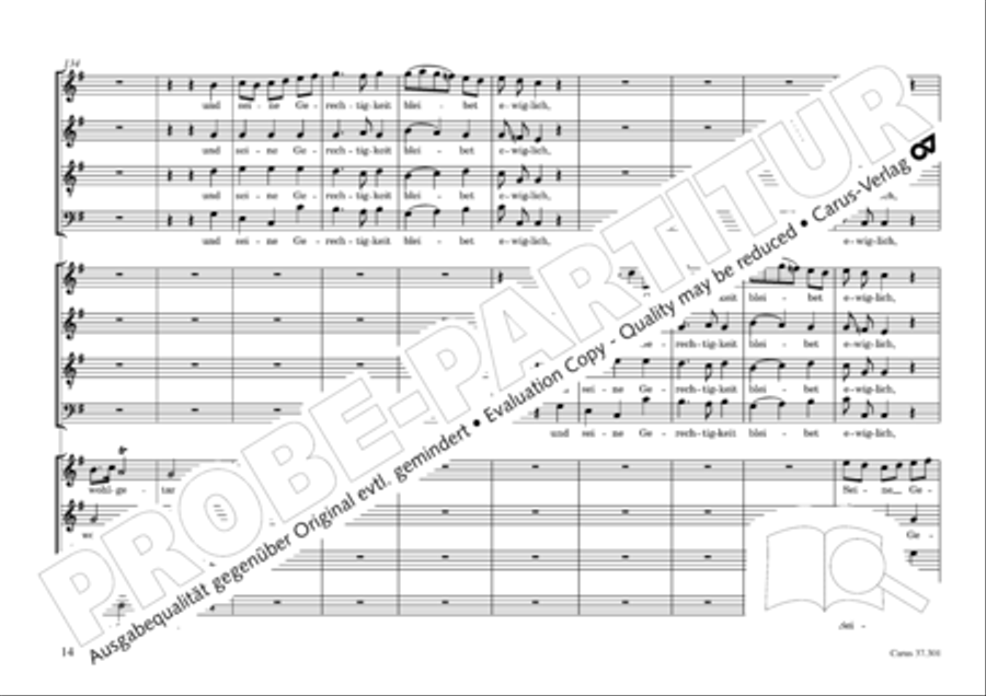 Gross sind die Werke des Herrn 4-Part scores gallery preview page 15