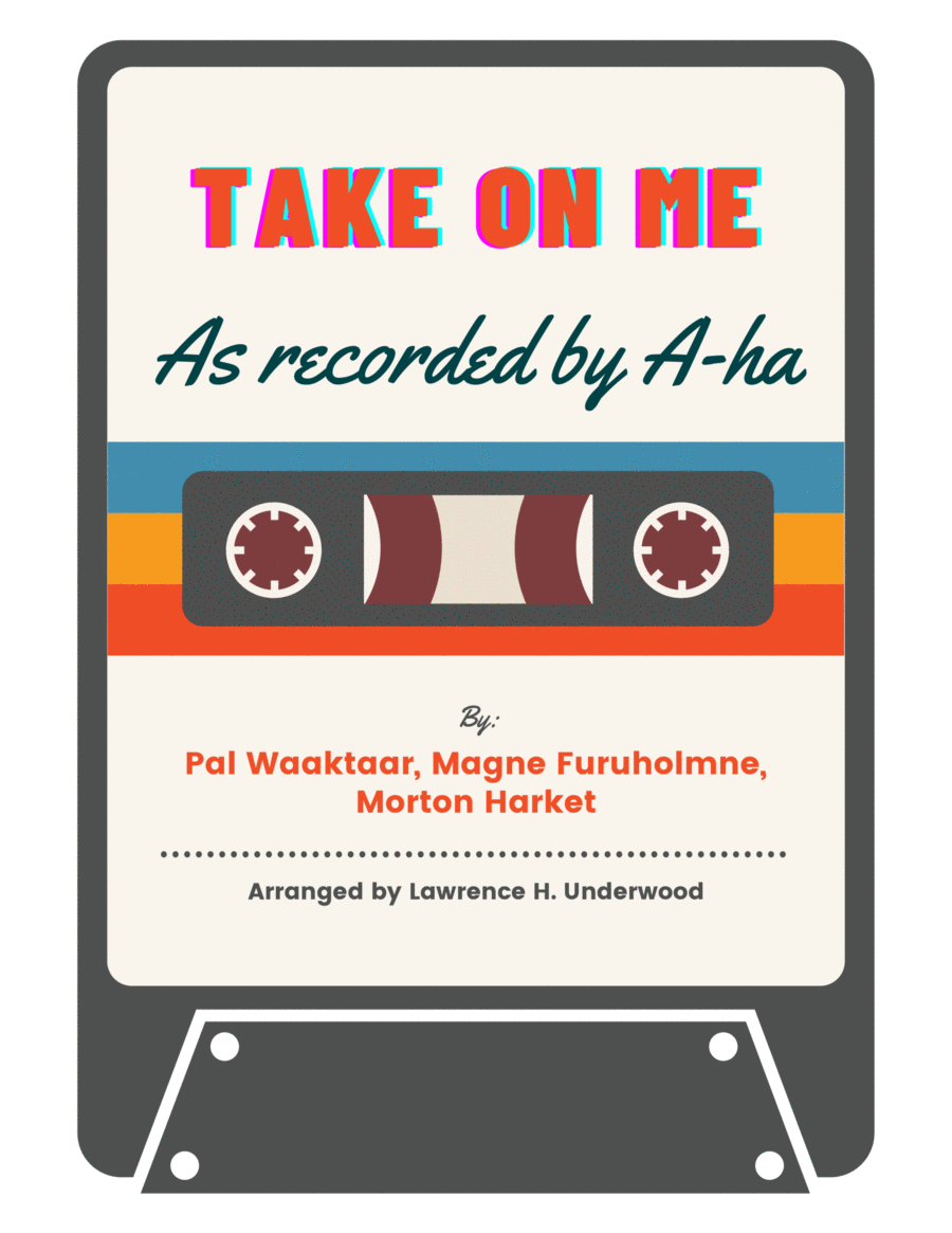 Take On Me Baritone Saxophone scores gallery preview page 1
