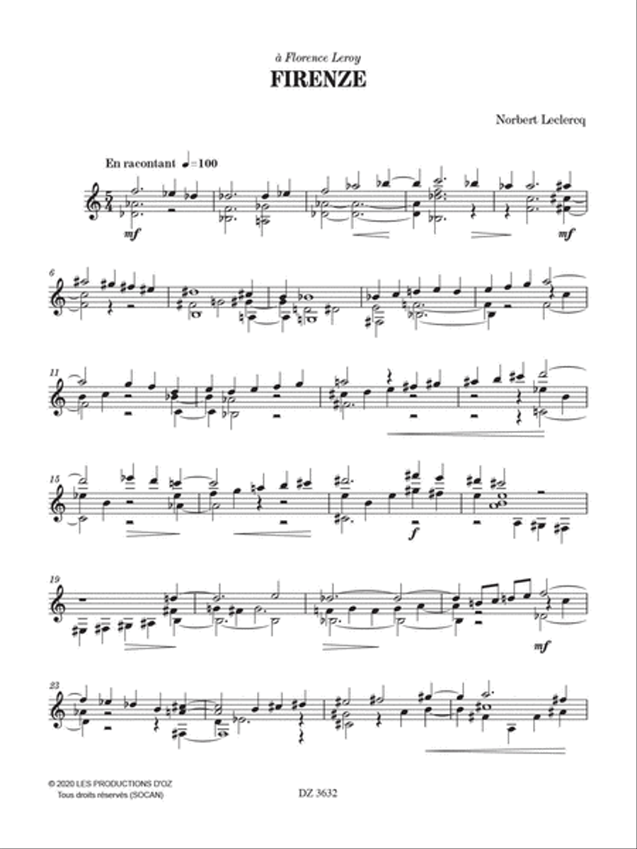 Firenze Classical Guitar scores gallery preview page 2