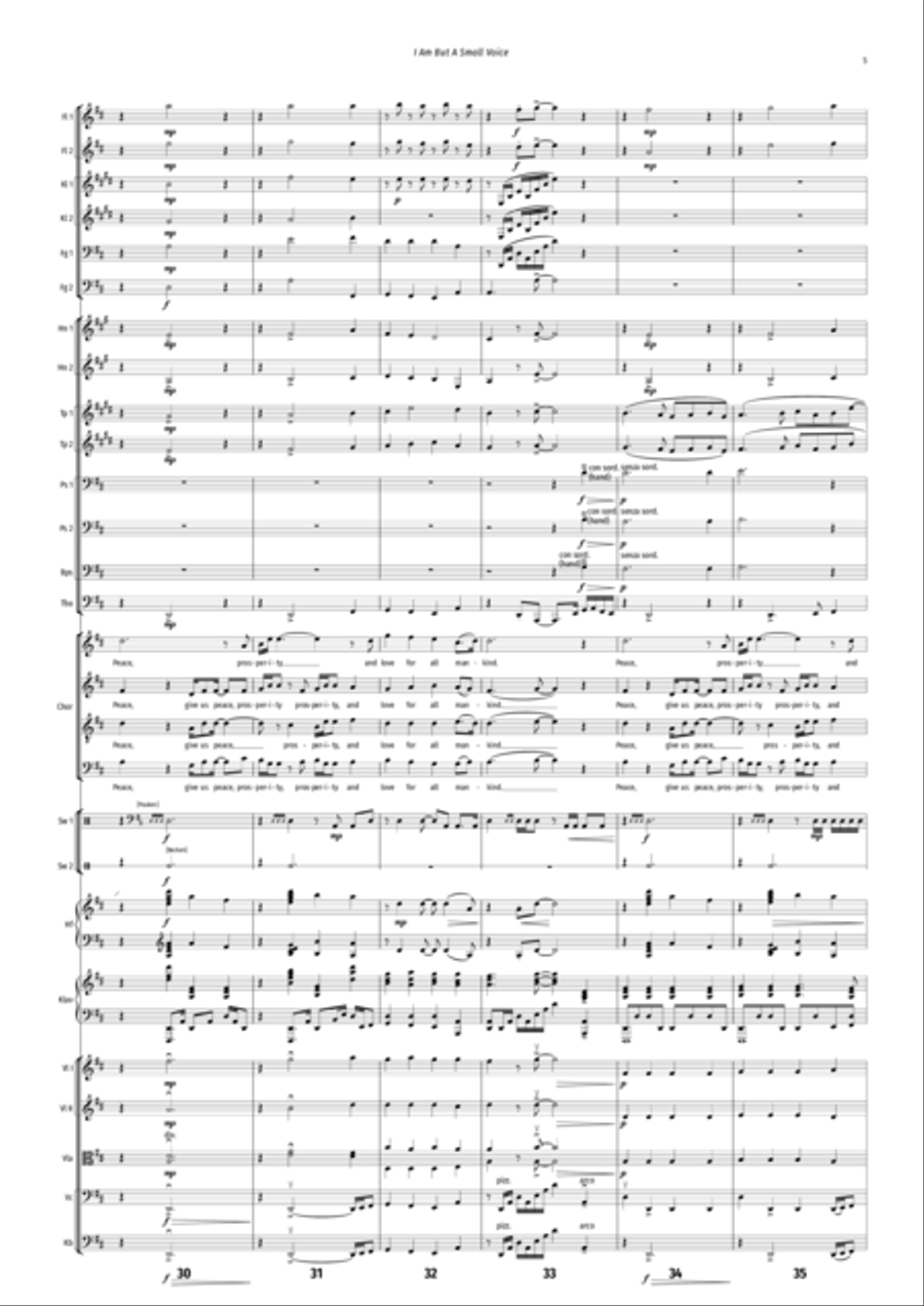 I Am But A Small Voice Full Orchestra scores gallery preview page 5