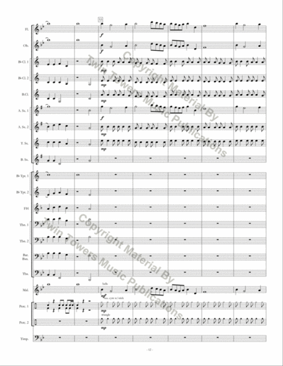 Soaring Eagles Soaring Eagles Concert Band scores gallery preview page 13