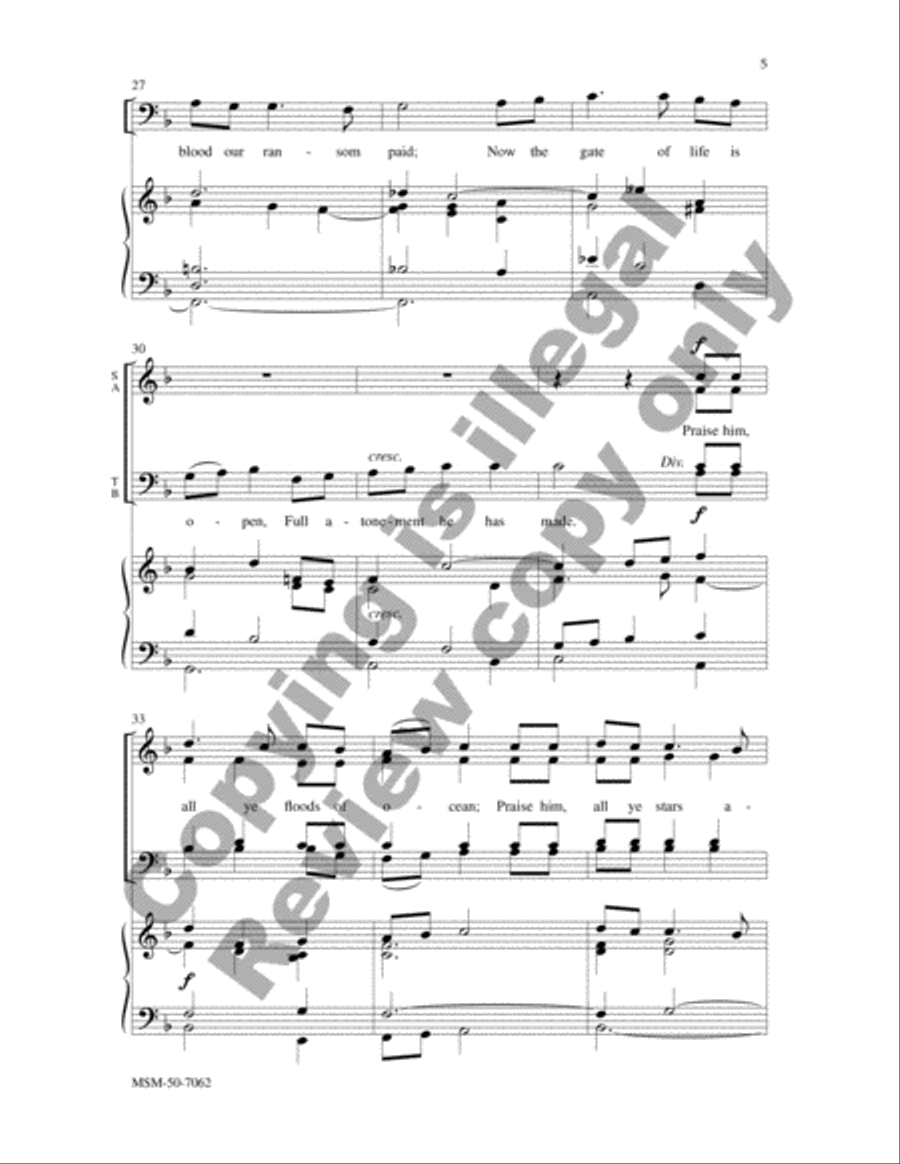 Sing and Praise His Wondrous Love image number null