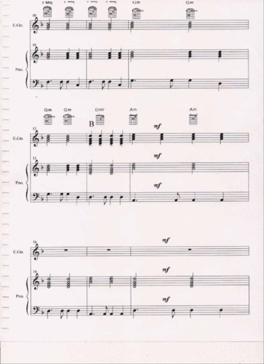 GOD GIVES US A DREAM FOR PIANO AND GUITAR Piano, Vocal, Guitar scores gallery preview page 2
