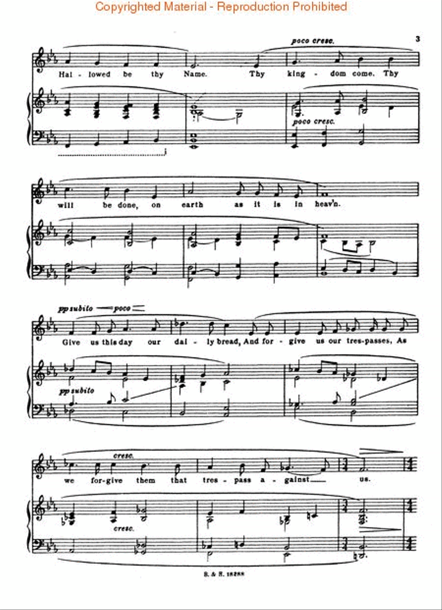 The Lord's Prayer Medium Voice scores gallery preview page 3