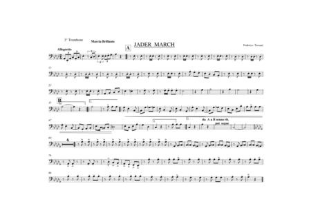 JADER MARCH Concert Band - Digital Sheet Music