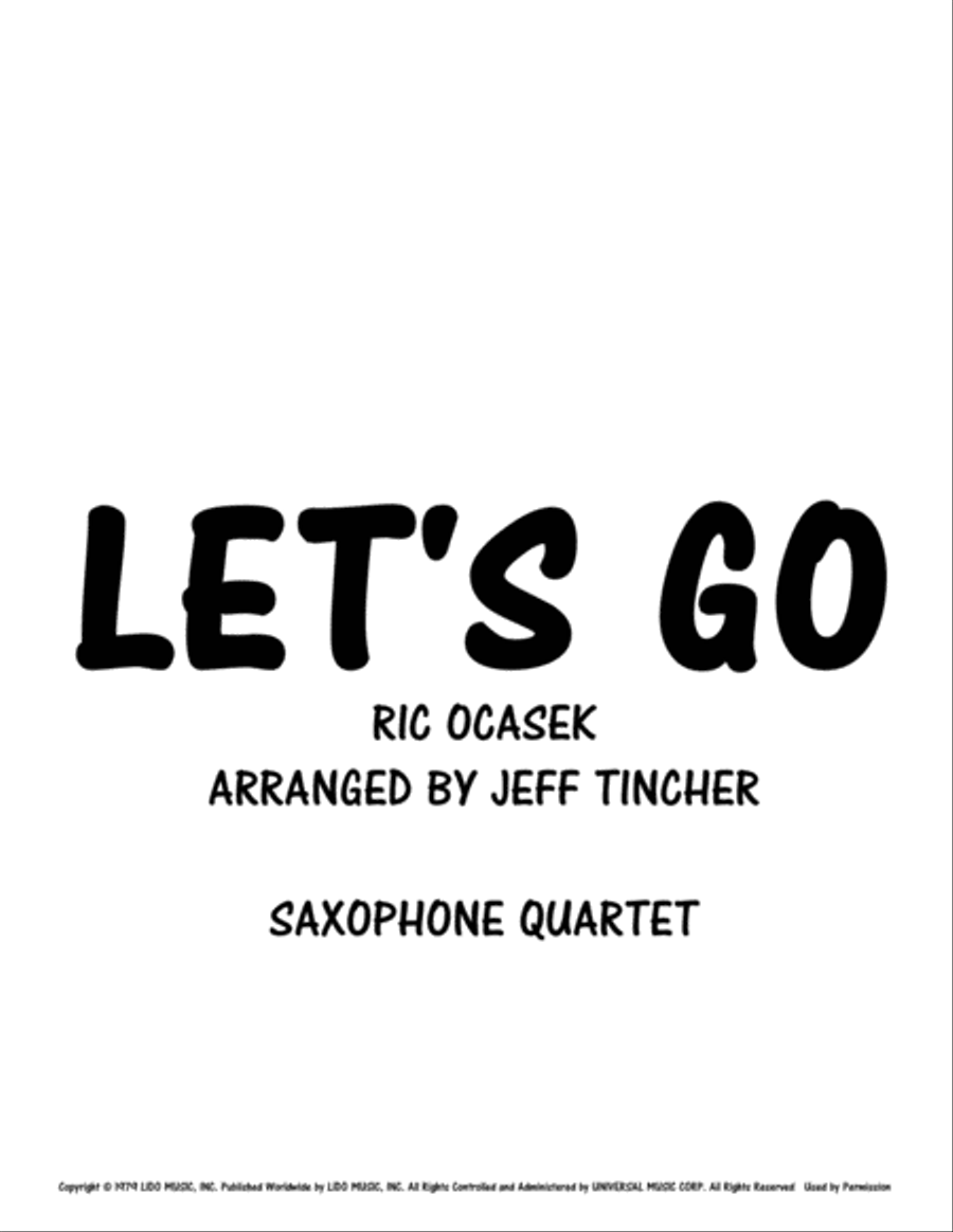 Let's Go Woodwind Quartet scores gallery preview page 1