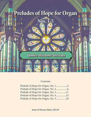 Book cover for Preludes of Hope for Organ, Nos. 1-5