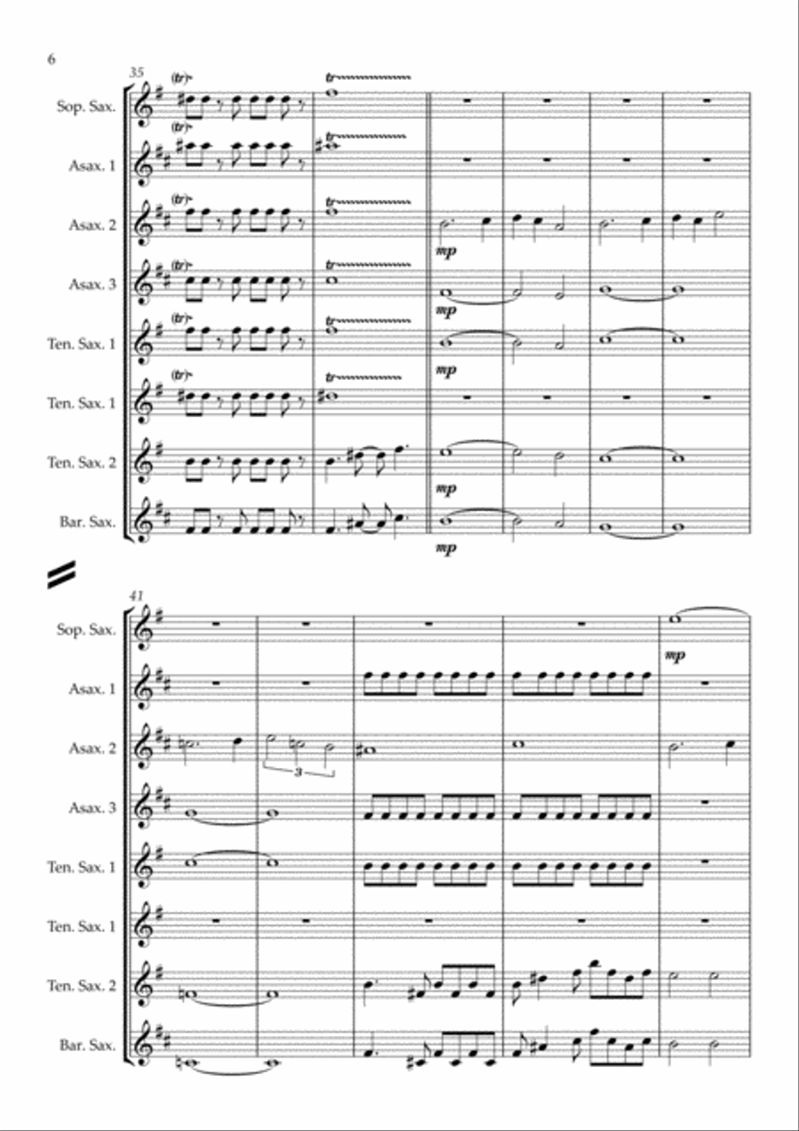 Star Trek Main Theme Woodwind Ensemble scores gallery preview page 6