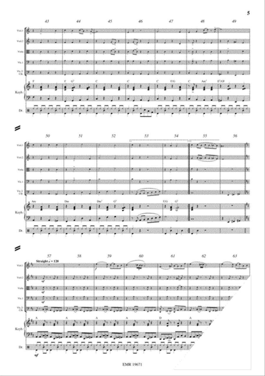 Battle Hymn Of The Republic String Quintet scores gallery preview page 5