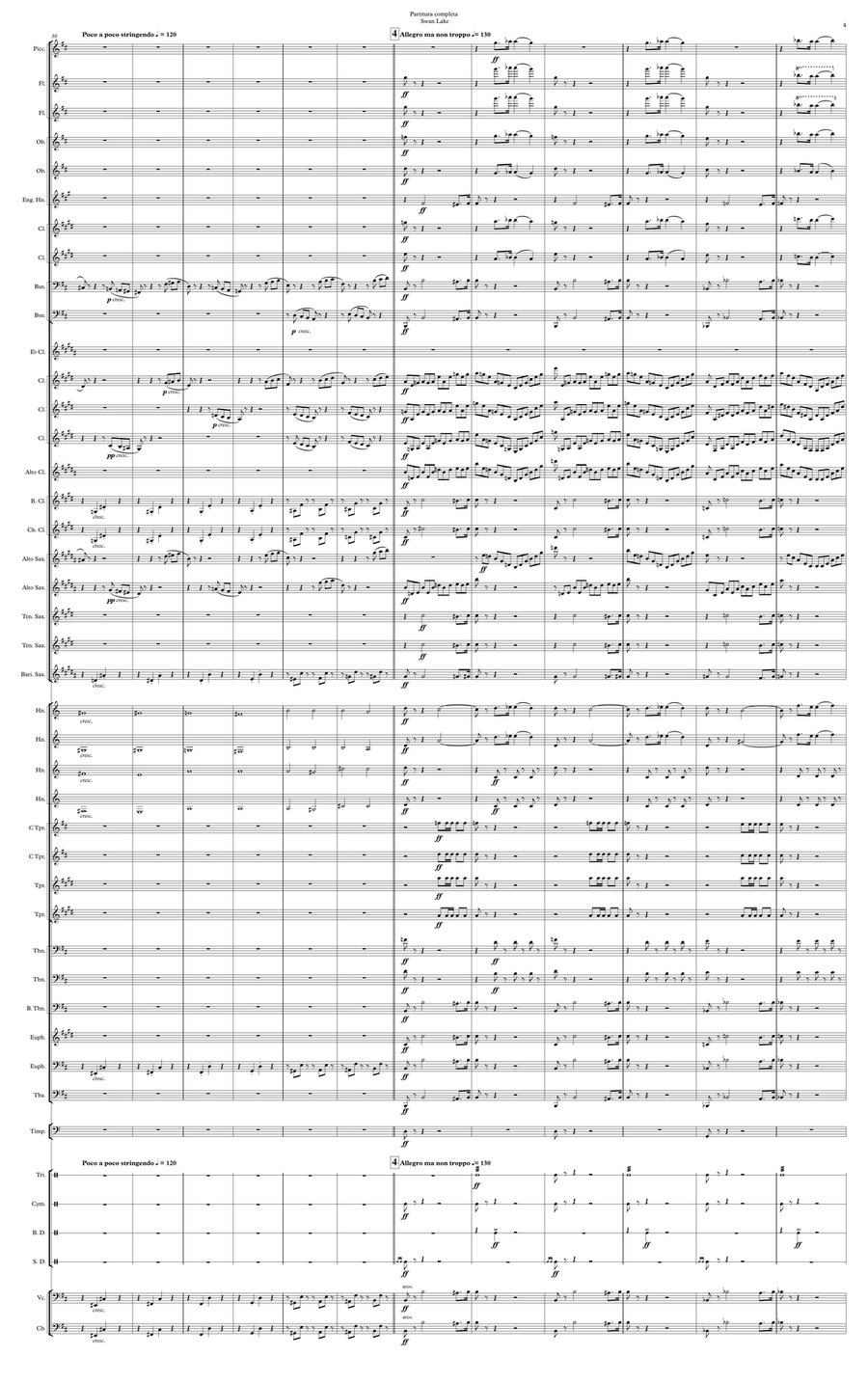 Swan Lake Concert Band scores gallery preview page 5