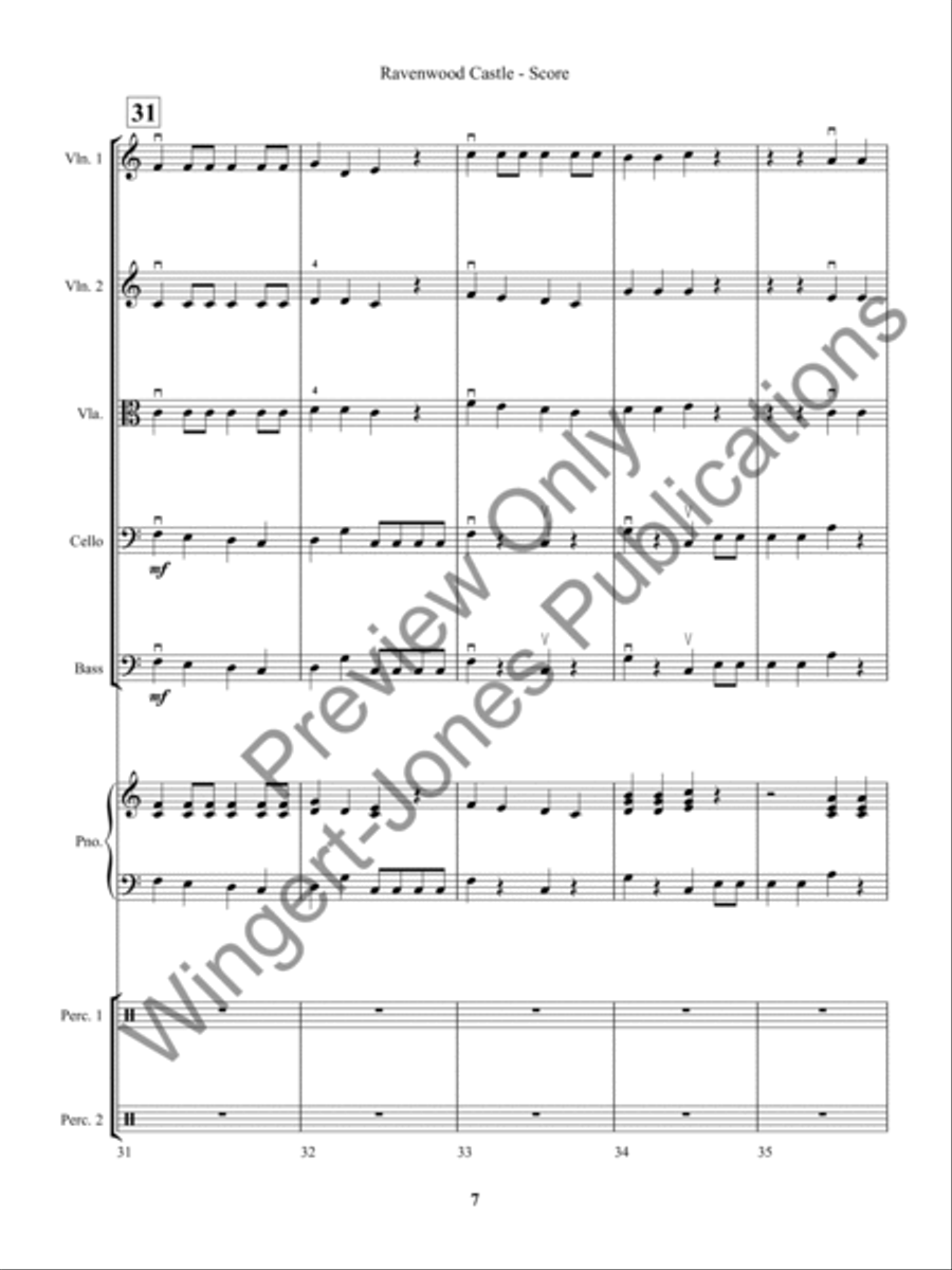 Ravenwood Castle (Score) Ravenwood Castle (Score) String Orchestra scores gallery preview page 10