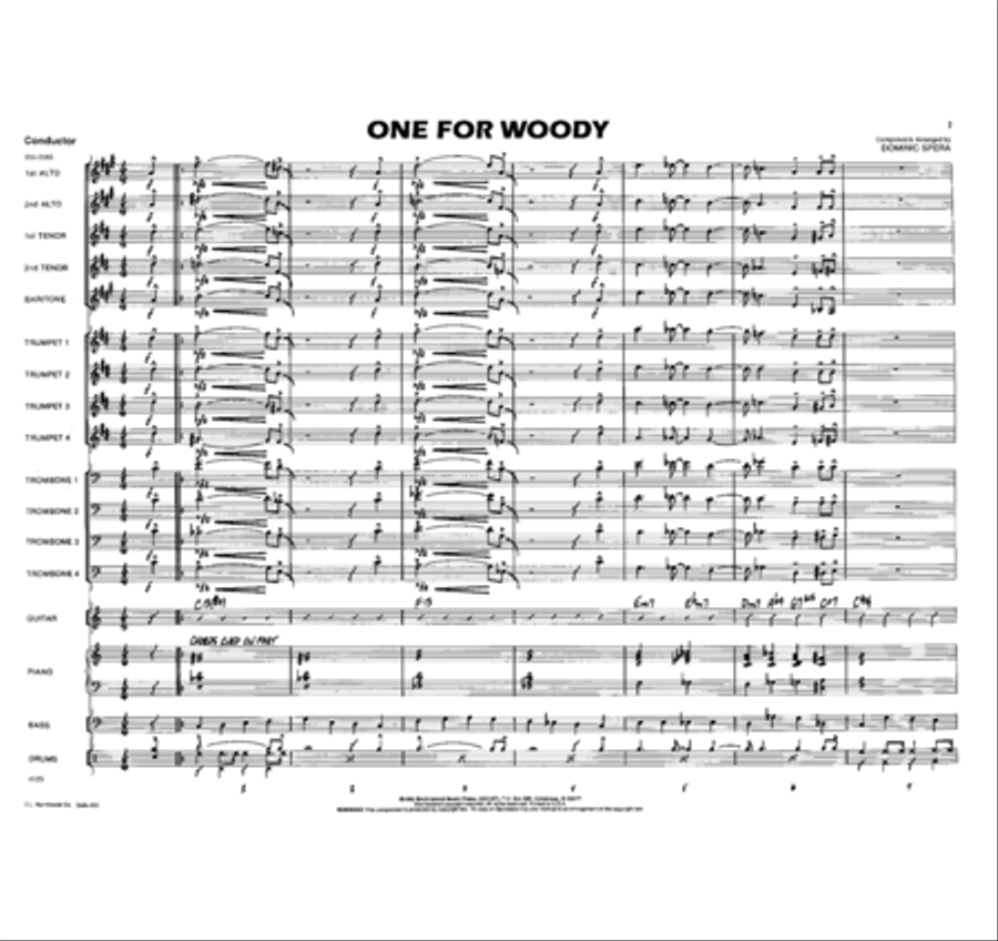 One For Woody Jazz Ensemble scores gallery preview page 2