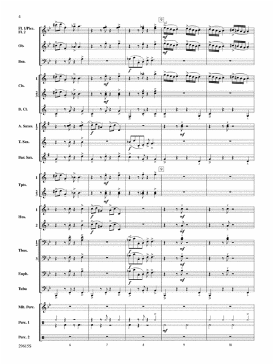 Gershwin Prelude Suite Concert Band scores gallery preview page 3